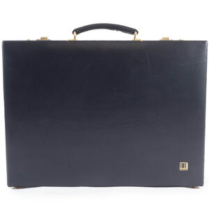 Dunhill attaché case bag leather black men's dunhill